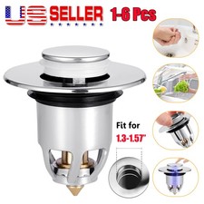1.3 1.57" Bathroom Sink Stopper Core Bounce Wash Basin Pop Up Drain Filter Plug