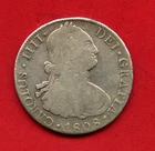 1808 - MEXICO - LOT/M47987 - 8 REALES CAROLUS IV° SILVER