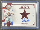 DAK PRESCOTT 2025 PANINI FLAWLESS GREATS AUTO RUBY 12/15 COWBOYS