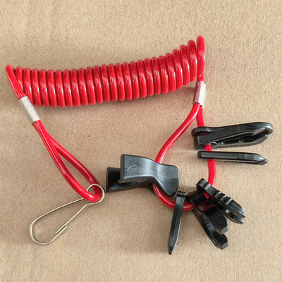 Outboard Cut off Boat Motor Kill Stop Switch Safety Tether Lanyard Universal x1