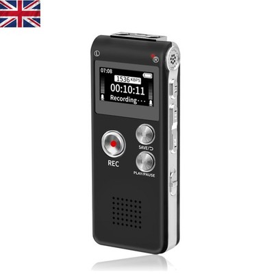 32GB Digital Voice Recorder mit Akku & 30 Stunden Aufnahmezeit
