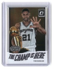 Tim Duncan 2017-18 Donruss Optic The Champ is Here