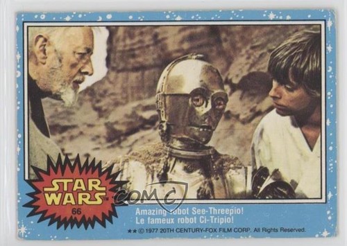1977 OPC Star Wars #66 Amazing robot See-Threepio!