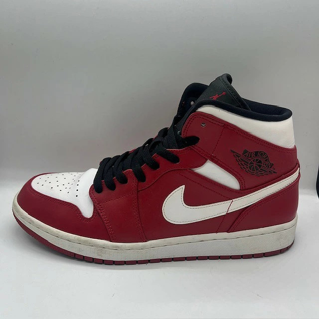 Nike Air Jordan 1 Mid Gym Red 554724-605 Used 27.5cm Slight sole  