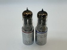 2 TUNG-SOL 5687 audio tubes BLACK PLATE NOS MATCHED PAIR 6900 7119 Tested KT3