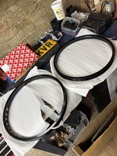 Fit Bike Co BMX 22in Rims Pair Black 36hole Brand New