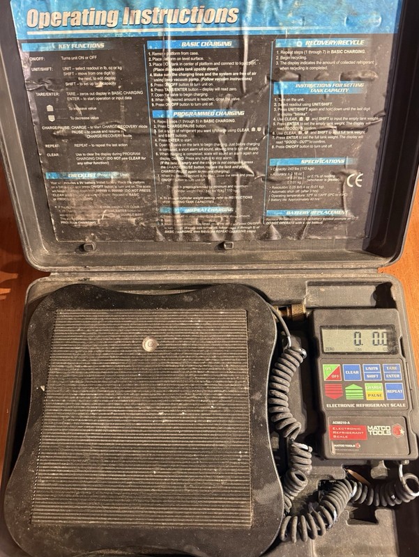 Matco AC98210-A Electronic Refrigerant Scale