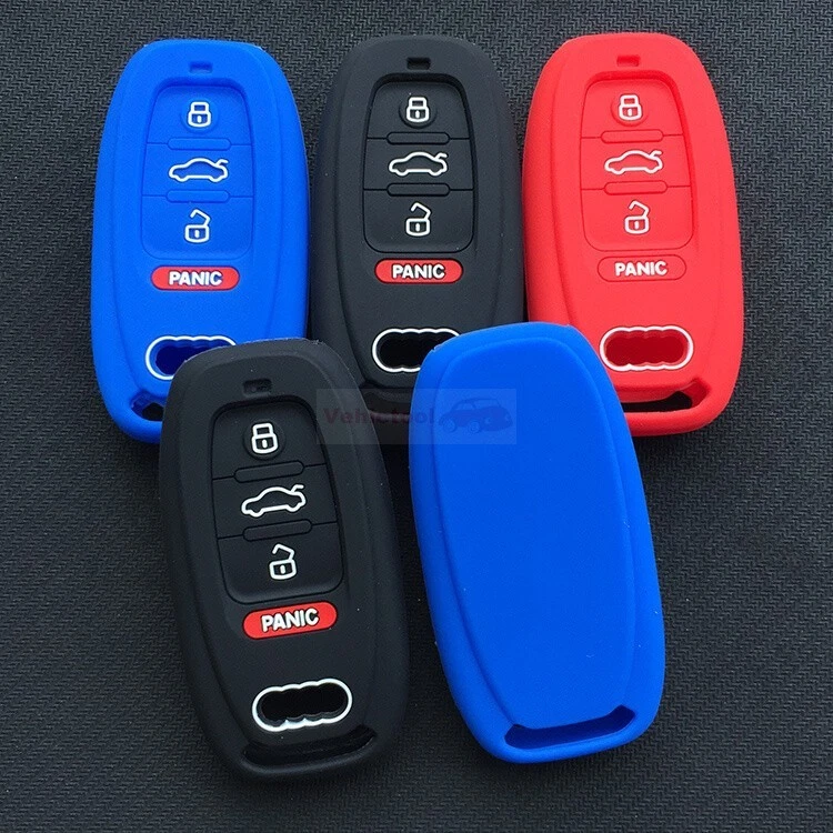 Fit Audi A6 A7 S7 A5 S5 Smart Remote Key Fob 4 Button Silicone Skin Key bag - Изображение 4 из 4