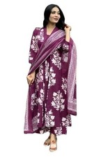 Women Printed A-Line Kurta Pant With Dupatta