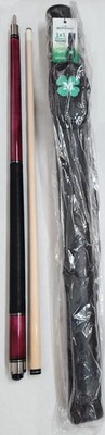 MCDERMOTT STAR S80 RED BILLIARD POOL CUE STICK SILVER RINGS + FREE HARD CASE