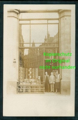 Leipzig photo postcard Hugo Licht Str.1 Werner Keferstein wallpaper shop ~ 1940-ao45
