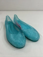 Wild Fable Isabella Turquoise Textured Jelly Slip On Flats Shoes -- Size 8