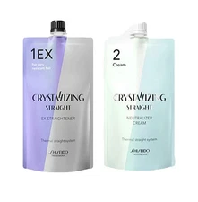 Shiseido Crystallizing Straight Straightener Perm EX1 + Neutralizing Cream set /