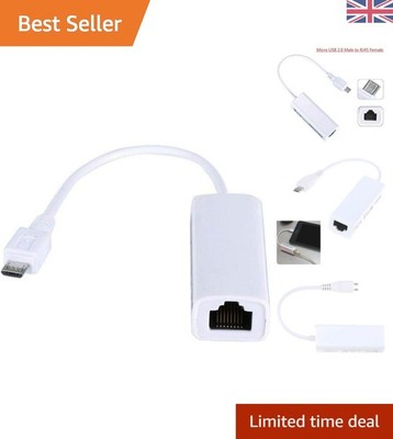 Kompakter 5-Pin Micro USB auf RJ45 Ethernet Netzwerkadapter - Easy Connect Lösung