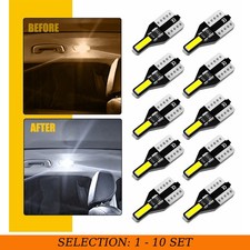 10-100x T10 Led Bulb 6000k White 194 W5w Parking Side Marker License Plate Light 10-100x T10 Led Bulb 6000k White 194 W5w Parking Side Marker License Plate Light