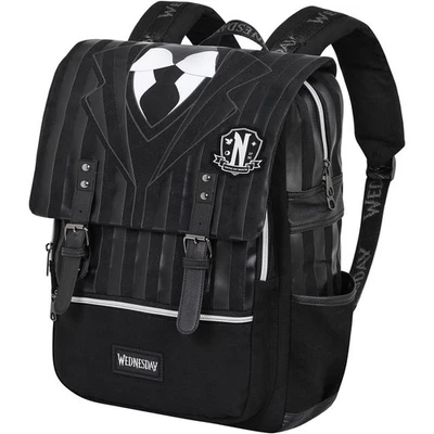 KARACTERMANIA Tagesrucksack Wednesday Uniform Oxford Rucksack Tasche Schwarz