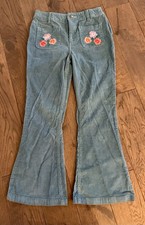 Mini Boden Girls Corduroy Kick Flare Pants 9-10years Flowers