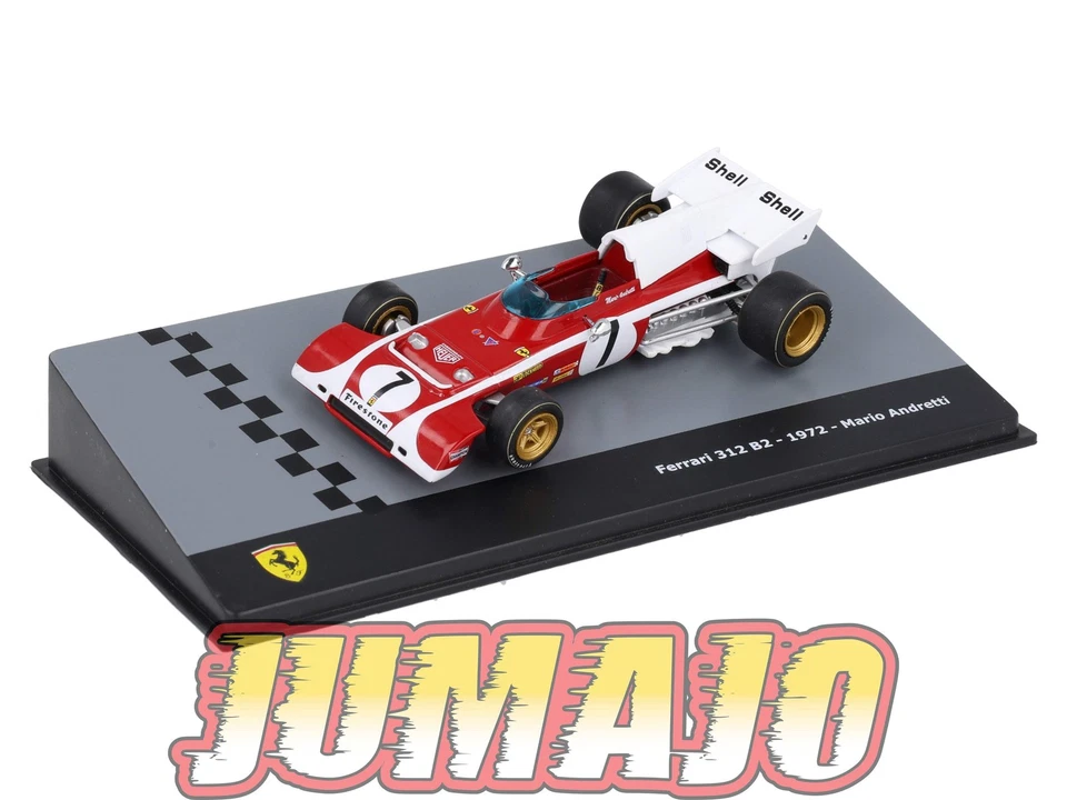 F1F62 Voiture 1/43 CENTAURIA Formule 1 Ferrari : FERRARI 312 B2 1972 #7 M.Andret