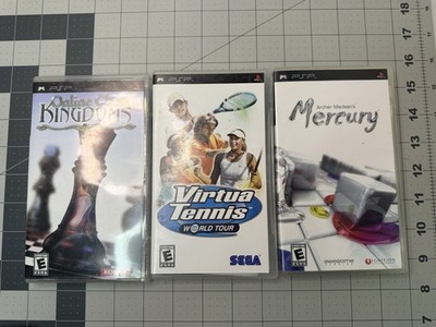 Sony PSP Game Bundle - Virtua Tennis, Archer Maclean's Mercury, Chess Kingdoms