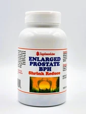 NATURAL HELP FOR ENLARGED PROSTATE (BPH) - 100% HERBAL FORMULA - MADE IN USA