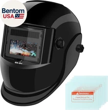Welding Helmet Auto Darkening-Solar/Battery Powered-True Color -Wide View Screen