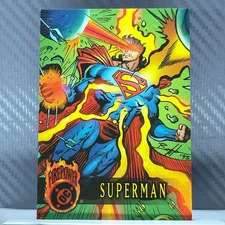 Superman 1996 SkyBox Outburst DC Firepower Embossed #73