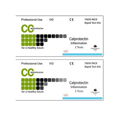Vier Stück. Calprotectin. Morbus Crohn/IBD Ind.  2 x Zwillingstests. insgesamt 4 test