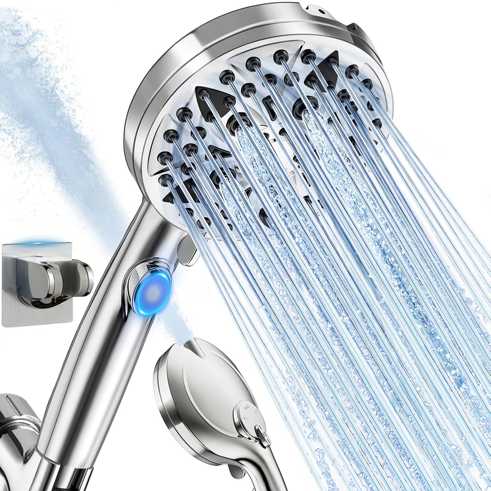 Jill Deaaa 9-Mode High Pressure Shower Head with Pause Button Anti-Clog 3090₽