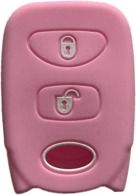 Rpkey Silicone Keyless Entry Remote Control Key Fob Cover Case protector Pink 