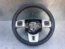 DODGE JOURNEY STEERING WHEEL LEATHER, JC, 3 SPOKE, W/ AUDIO CONTROL, W/ CRUISE C