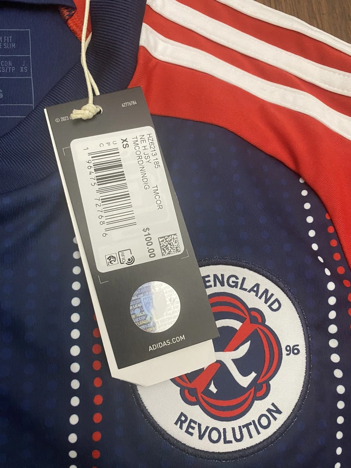 New England Revolution adidas Men's Home Replica Jersey NWT XS - Image 4 of 4