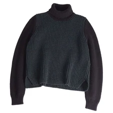 Celine Phoebe Knit Sweater Turtleneck Low Gauge Wool Cashmere Top M Used MOLO-0