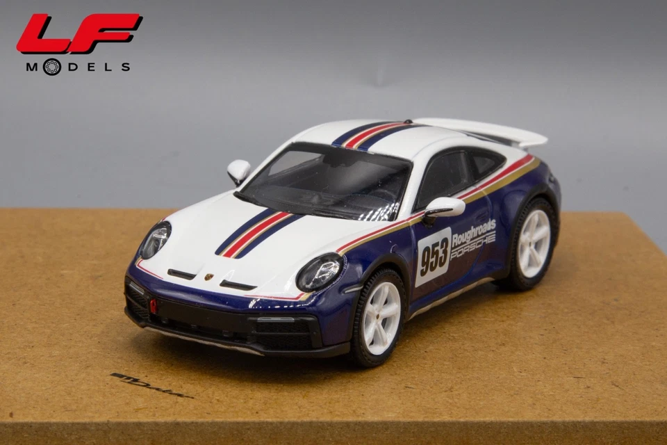 1:43 Set 2 Porsche 911 Dakar Rothmans 1984 e 2023 - Spark - Immagine 4 di 4