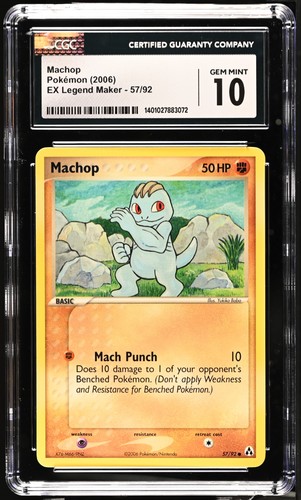 Machop graded CGC 10 for sale on eBay
