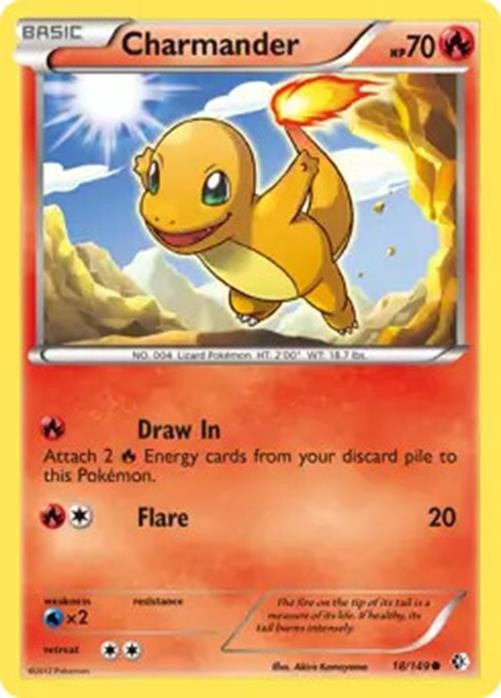 Charmander - 18/149 - Pokemon Boundaries Crossed Common LP
