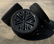 Satin Black Milled Edge 22 Wheels Blackhawk Rt Tires Chevy Tahoe Silverado Satin Black Milled Edge 22 Wheels Blackhawk Rt Tires Chevy Tahoe Silverado