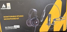 Maono AU-PM401H Monitorable Wired Condenser Microphone Kit, Black