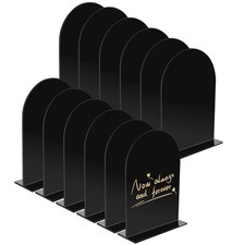 12 Pack Acrylic Wedding Signs 5 x 7 Inch DIY Blank Table Number large, Clear