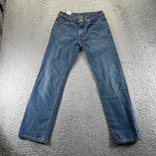 Levi's 514 Jeans Boys 29x29 Blue Cotton Denim Straight Slim Fit Workwear Faded