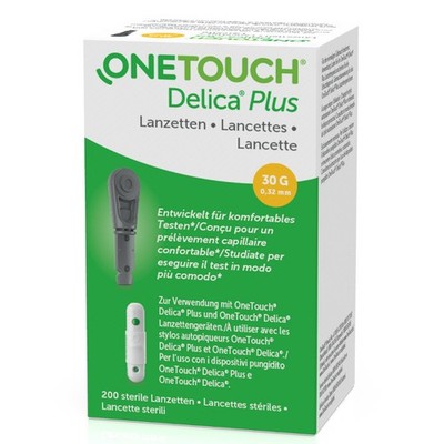 ONE TOUCH Delica Plus Lanzetten 200 Stück - PZN 14817360 - OVP v.med.Fachhändler