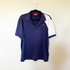 Redvanly golf polo performance shirt men  s large blue/white