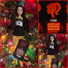 Jess CUSTOM HORROR DOLL Black Christmas 1974 OOAK Xmas