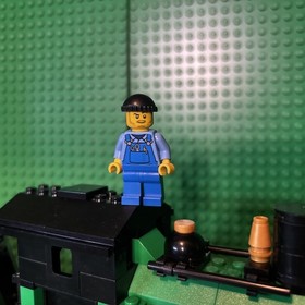 Lego My Own Train Small Green Engine With Tender Locomotive Read Description