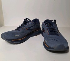 Brooks Ghost 15 Mens Size 9 Blue Orange Flintstone Oak Running Shoes Cushioned