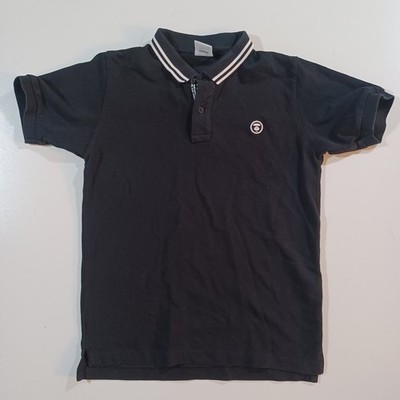 Aape Now by A Bathing Ape Polo Shirt Mens Sz Sm Black Logo Bape