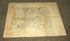 Vintage 1932 PENNSYLVANIA HIGHWAY DEPT. McKean County Map on Fabric (24x19 Size) — photo 1