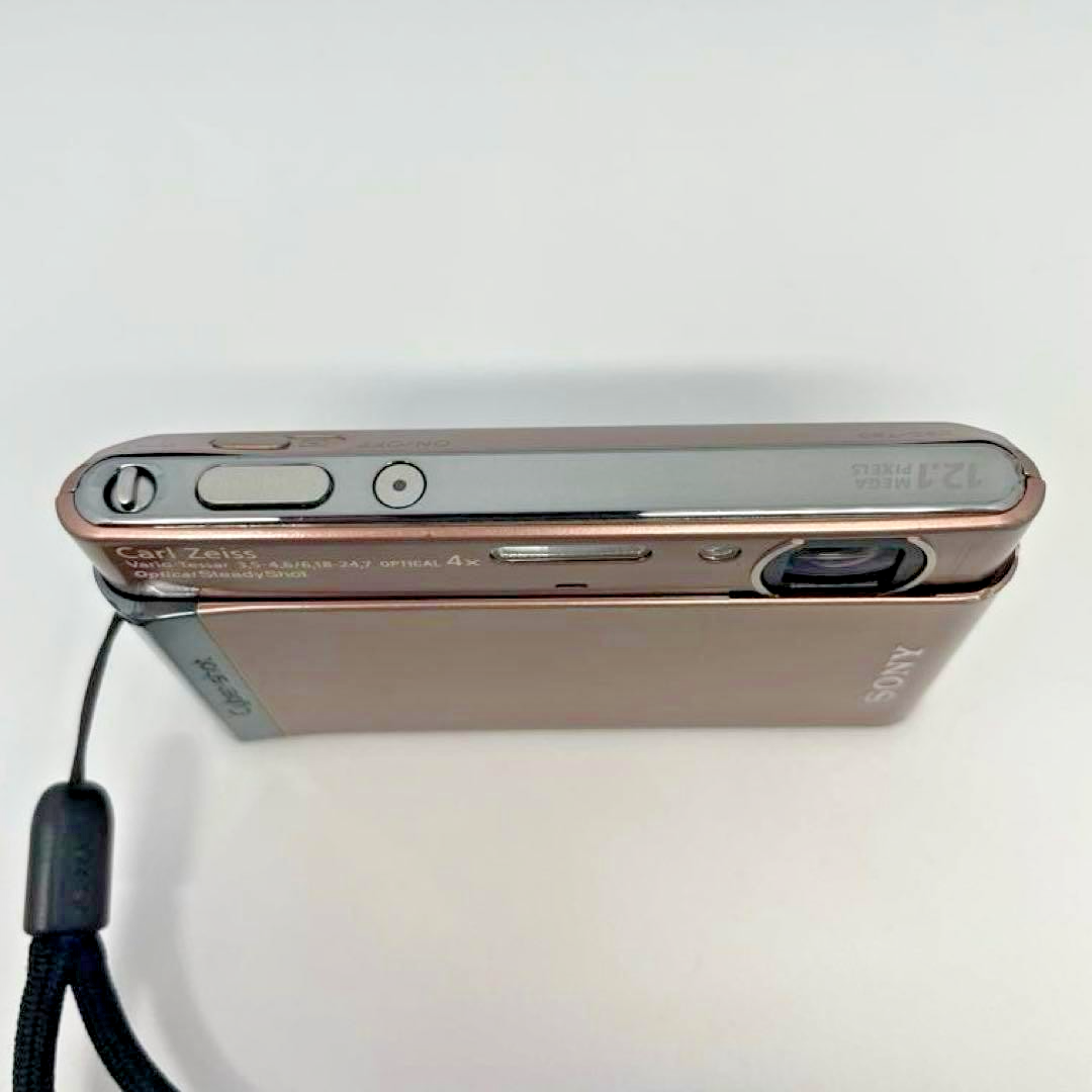 Sony Cyber-shot DSC-T90 Brown 12.1MP Digital Camera Slim 4x Zoom