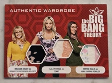 Big Bang Theory Triple Wardrobe Card Penny Bernadette 2016 Cryptozoic Season 6&7