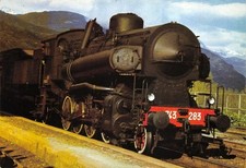 T5I) RAILWAYS STATE LOCOMOTIVE STEAM NAKED OSTA PIEDMONTESE RAILWAY MUSEUM