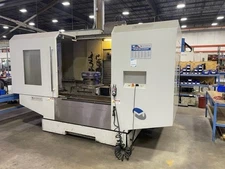 51" X 35" Y Milltronics HM-35 HORZ MACHINING CENTER, 7200 4-Axis Control, Rotary
